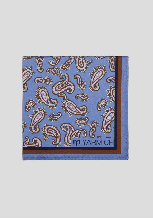 ЧОЛОВІЧА ХУСТИНКА БЛАКИТНА ПРИНТОВАНА