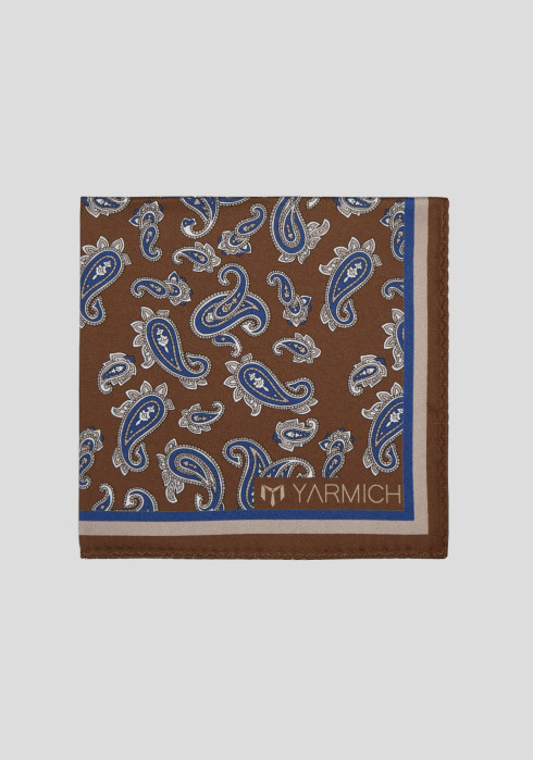 ЧОЛОВІЧА ХУСТИНКА КОРИЧНЕВА ПРИНТОВАНА