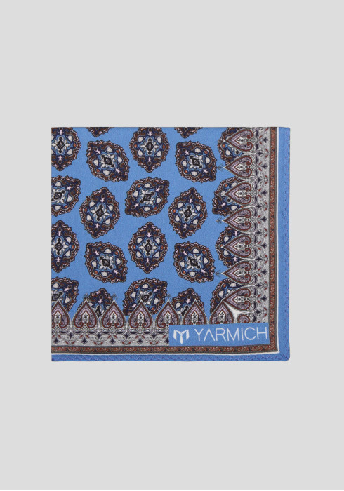 ЧОЛОВІЧА ХУСТИНКА СИНЯ ПРИНТОВАНА