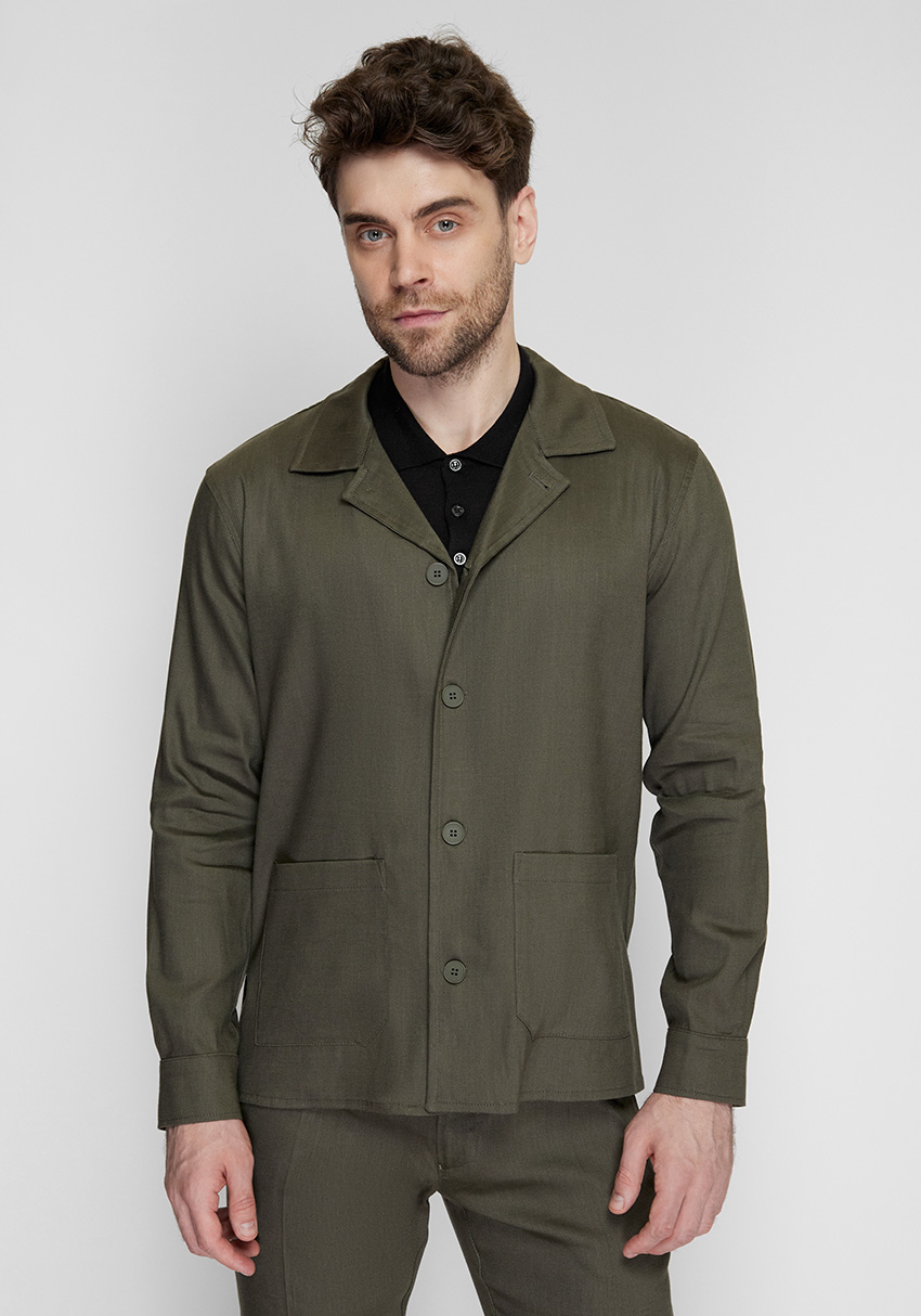 КЕЖУАЛ ЧОЛОВІЧИЙ КОСТЮМ ТЕМНО-ЗЕЛЕНИЙ, Фото 1