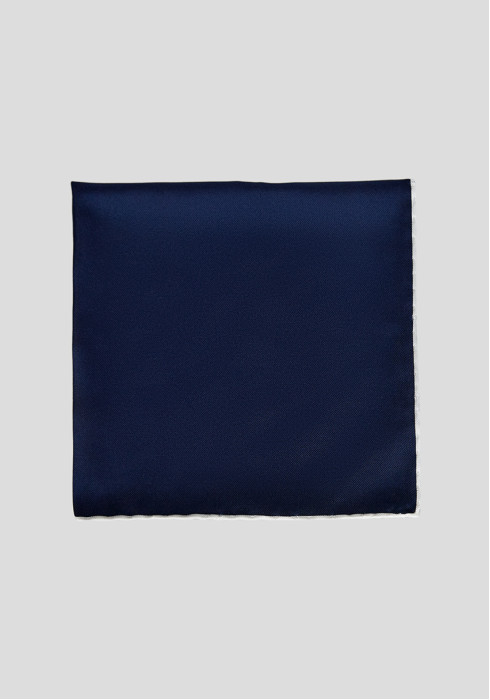 КЛАСИЧНА ЧОЛОВІЧА ХУСТКА ОДНОТОННА ТЕМНО-СИНЯ