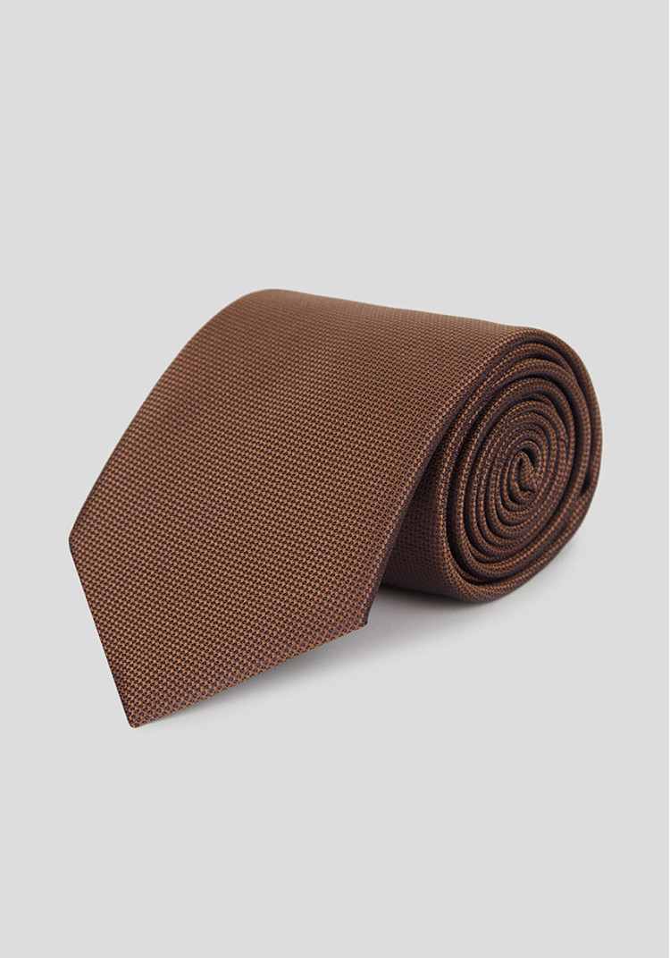 КЛАСИЧНА ЧОЛОВІЧА КРАВАТКА КОРИЧНЕВА