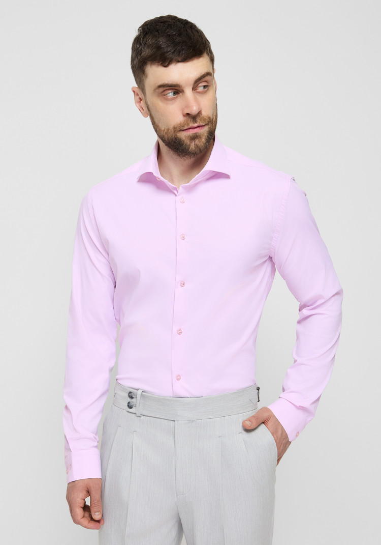 CLASSIC MEN'S PINK SHIRT UNDER TIE, Photo 1
