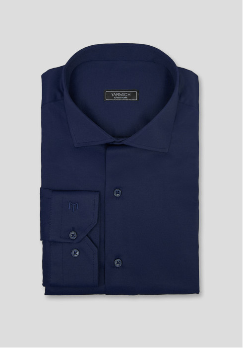 КЛАСИЧНА ЧОЛОВІЧА СОРОЧКА ТЕМНО-СИНЯ