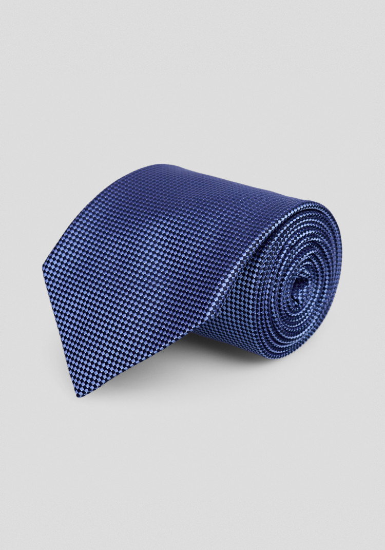 КЛАСИЧНА КРАВАТКА БЛАКИТНА В КЛІТИНКУ
