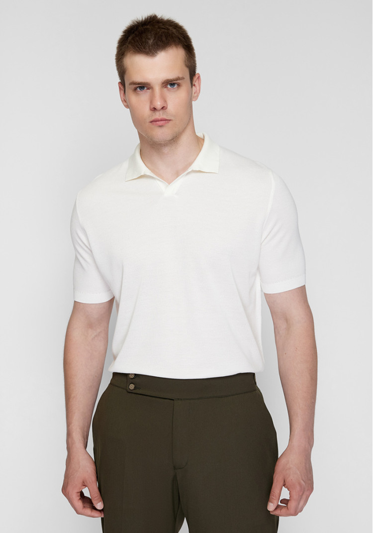 КЛАСИЧНЕ ЧОЛОВІЧЕ ПОЛО БЕЖЕВЕ