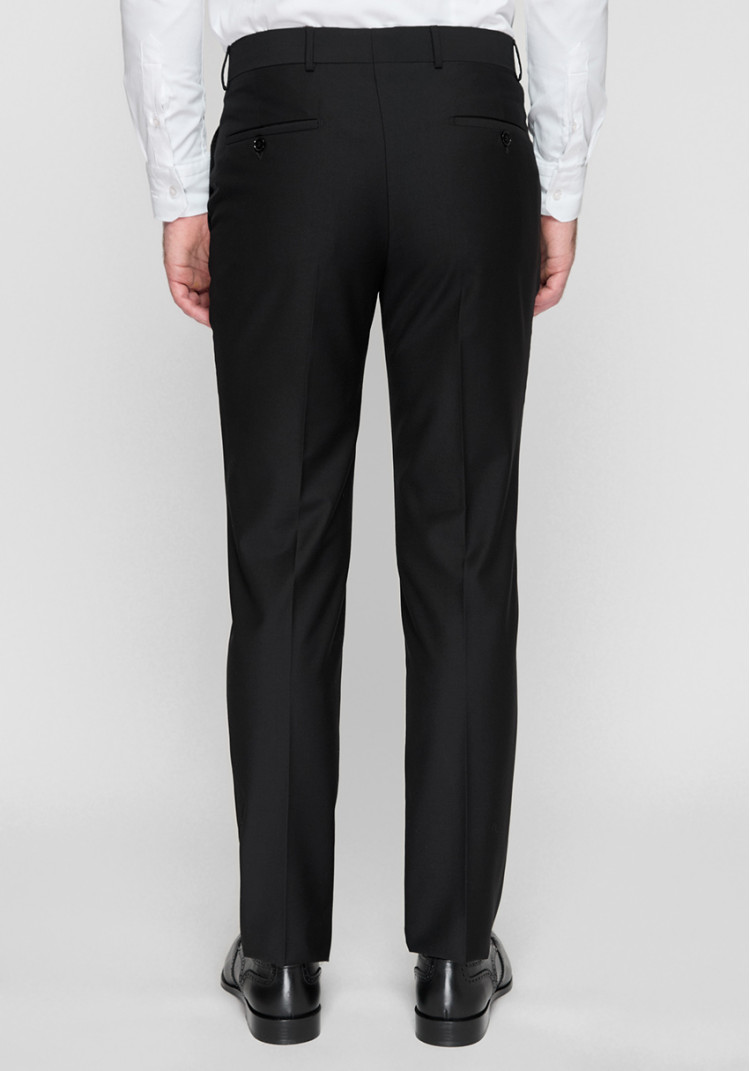 КЛАСИЧНІ ЧОЛОВІЧІ БРЮКИ ЧОРНІ ОДНОТОННІ SLIM FIT, Фото 5