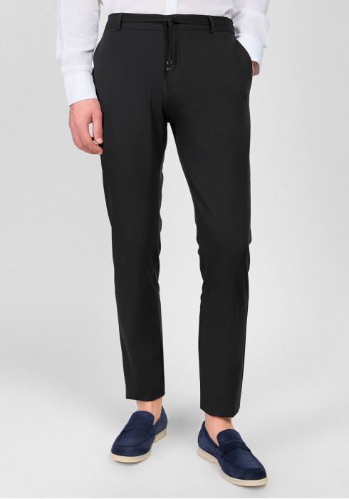 КЛАСИЧНІ ЧОЛОВІЧІ БРЮКИ ЧОРНІ ОДНОТОННІ 