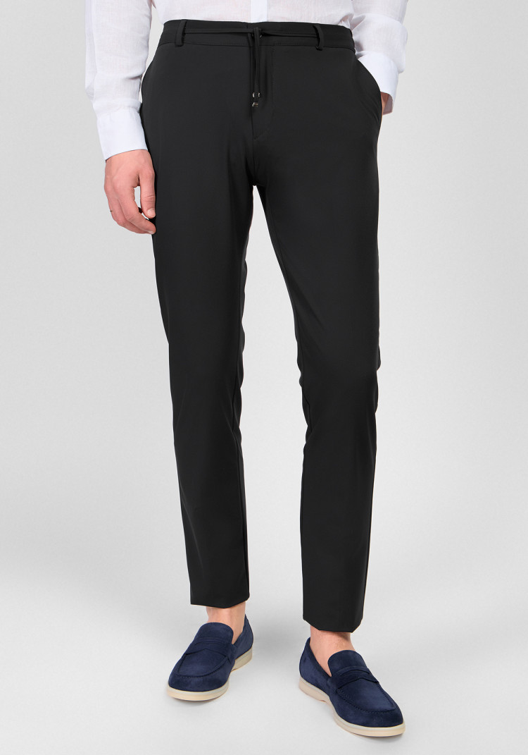 КЛАСИЧНІ ЧОЛОВІЧІ БРЮКИ ЧОРНІ ОДНОТОННІ 