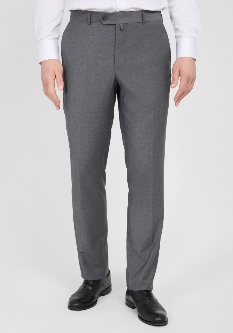 КЛАСИЧНІ ЧОЛОВІЧІ БРЮКИ СІРІ ОДНОТОННІ