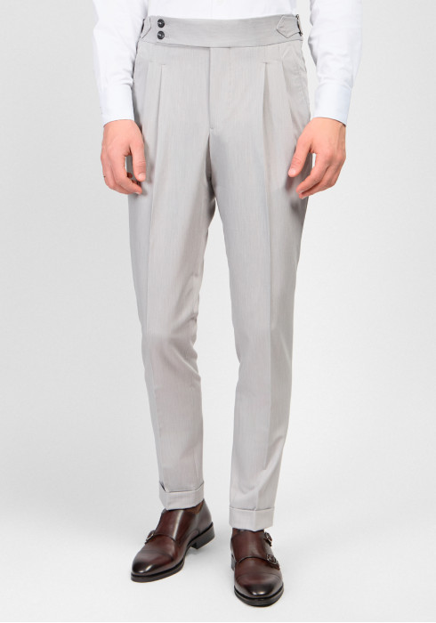 КЛАСИЧНІ ЧОЛОВІЧІ БРЮКИ СІРІ ОДНОТОННІ