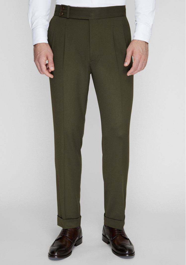 КЛАСИЧНІ ЧОЛОВІЧІ БРЮКИ ЗЕЛЕНІ