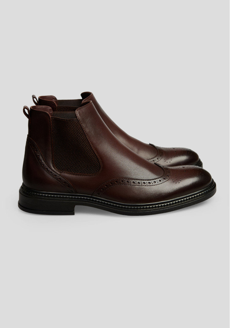 КЛАСИЧНІ ЧОЛОВІЧІ ЧЕЛСІ КОРИЧНЕВІ БРОГОВАНІ 