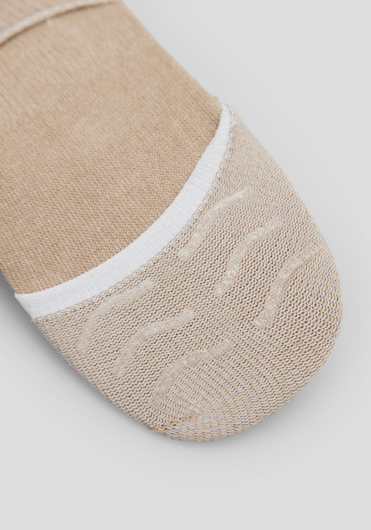 CLASSIC MEN'S SOCKS BEIGE TRACKS, Photo 1