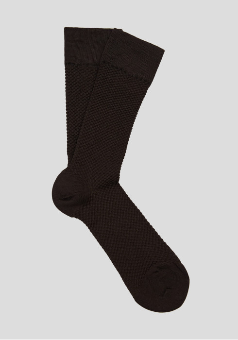 КЛАСИЧНІ ЧОЛОВІЧІ ШКАРПЕТКИ ТЕМНО-КОРИЧНЕВІ