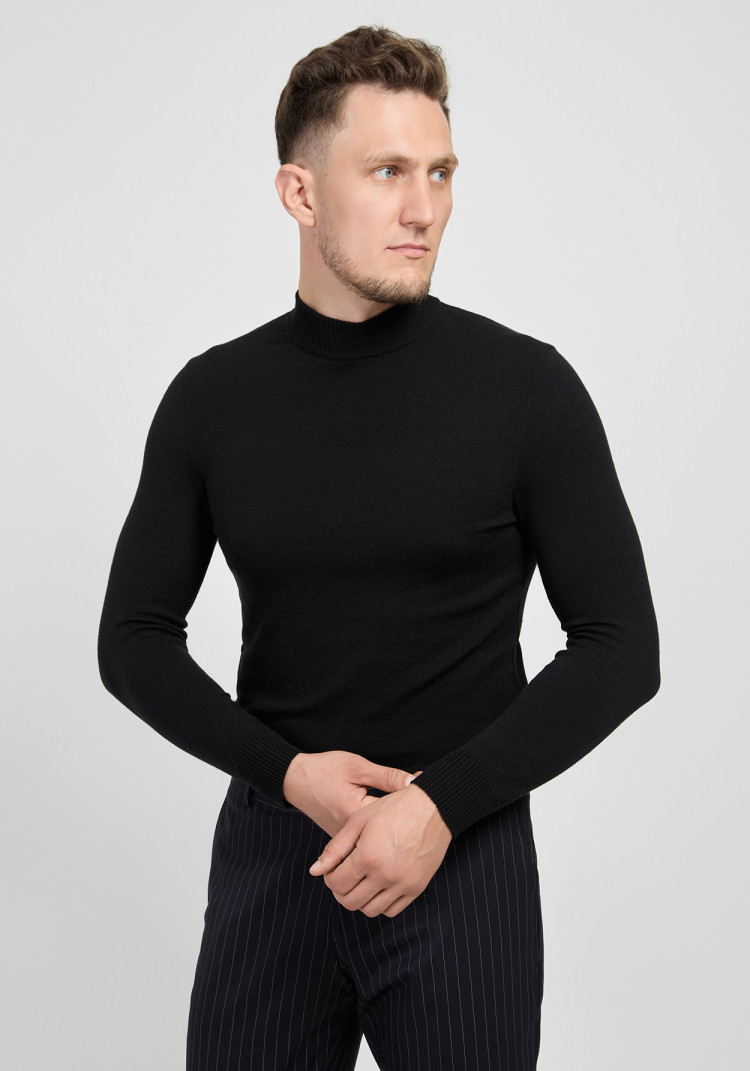 КЛАСИЧНИЙ ЧОЛОВІЧИЙ ГОЛЬФ ЧОРНИЙ