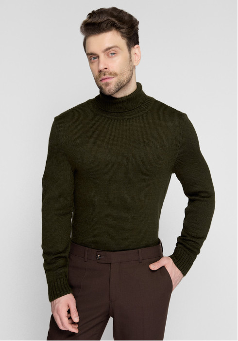 КЛАСИЧНИЙ ЧОЛОВІЧИЙ ГОЛЬФ ХАКІ