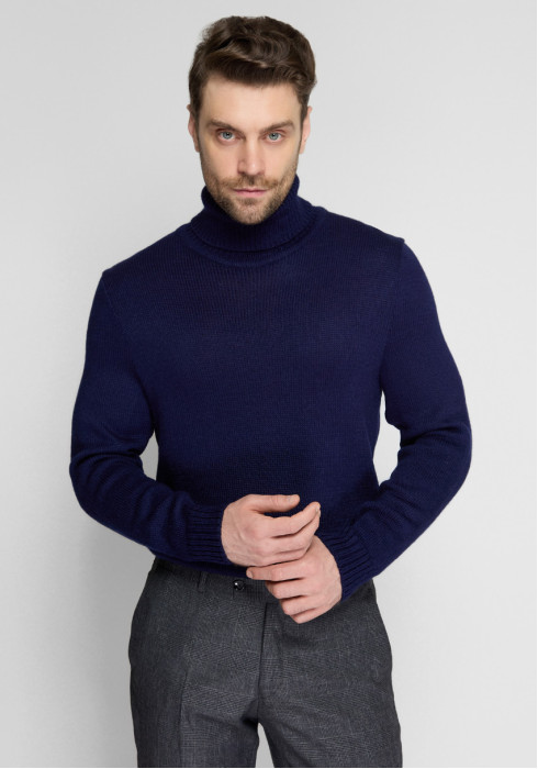 КЛАСИЧНИЙ ЧОЛОВІЧИЙ ГОЛЬФ СИНІЙ