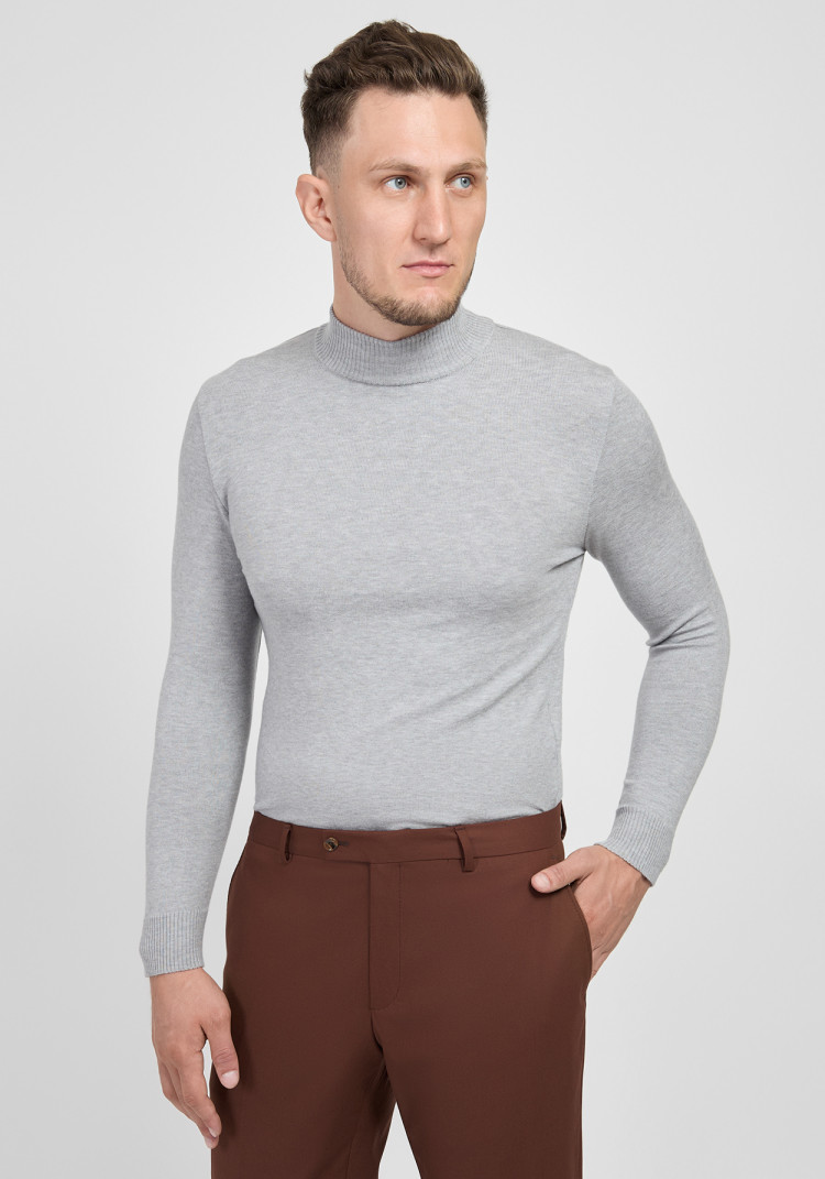 КЛАСИЧНИЙ ЧОЛОВІЧИЙ ГОЛЬФ СІРИЙ