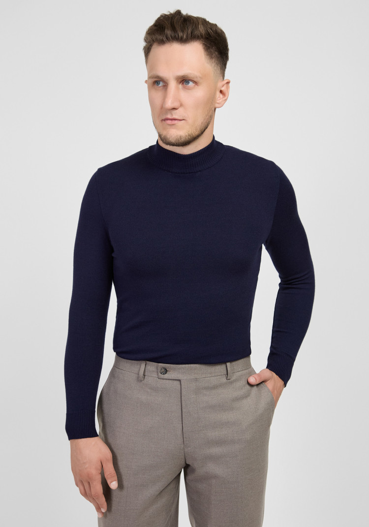 КЛАСИЧНИЙ ЧОЛОВІЧИЙ ГОЛЬФ ТЕМНО-СИНІЙ