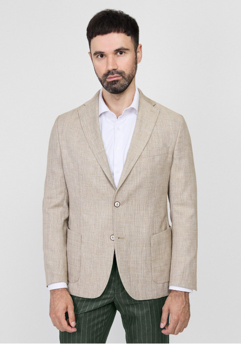 КЛАСИЧНИЙ ЧОЛОВІЧИЙ ПІДЖАК БЕЖЕВИЙ