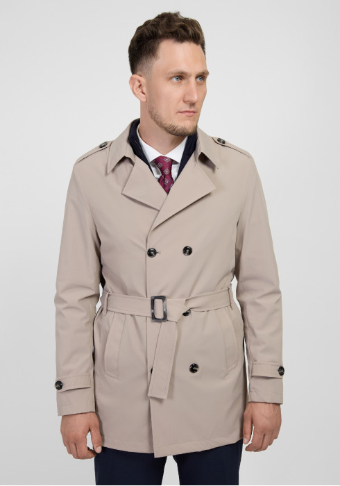 КЛАСИЧНИЙ ЧОЛОВІЧИЙ ТРЕНЧ БЕЖЕВИЙ