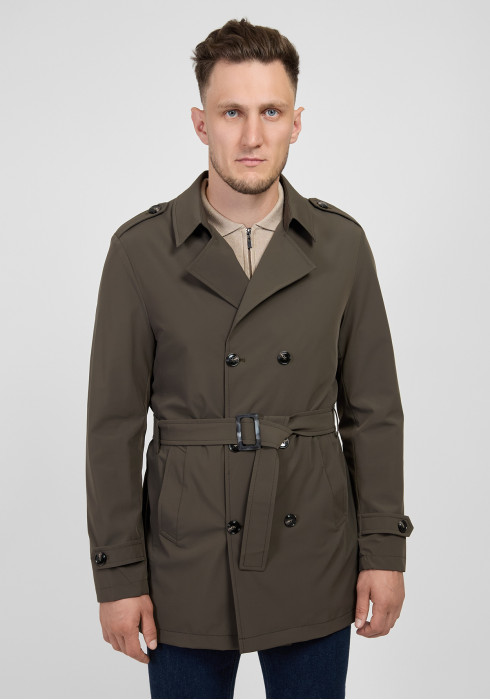 КЛАСИЧНИЙ ЧОЛОВІЧИЙ ТРЕНЧ ОЛИВКОВИЙ