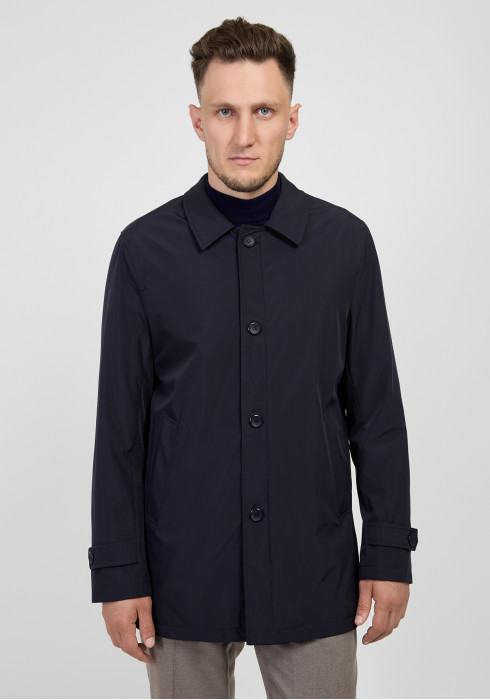 КЛАСИЧНИЙ ЧОЛОВІЧИЙ ТРЕНЧ ПРЯМИЙ СИНІЙ