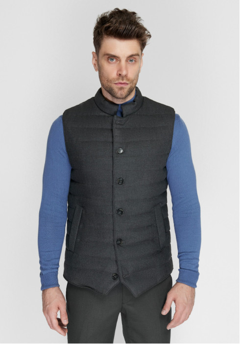 КЛАСИЧНИЙ ЧОЛОВІЧИЙ ЖИЛЕТ СІРИЙ