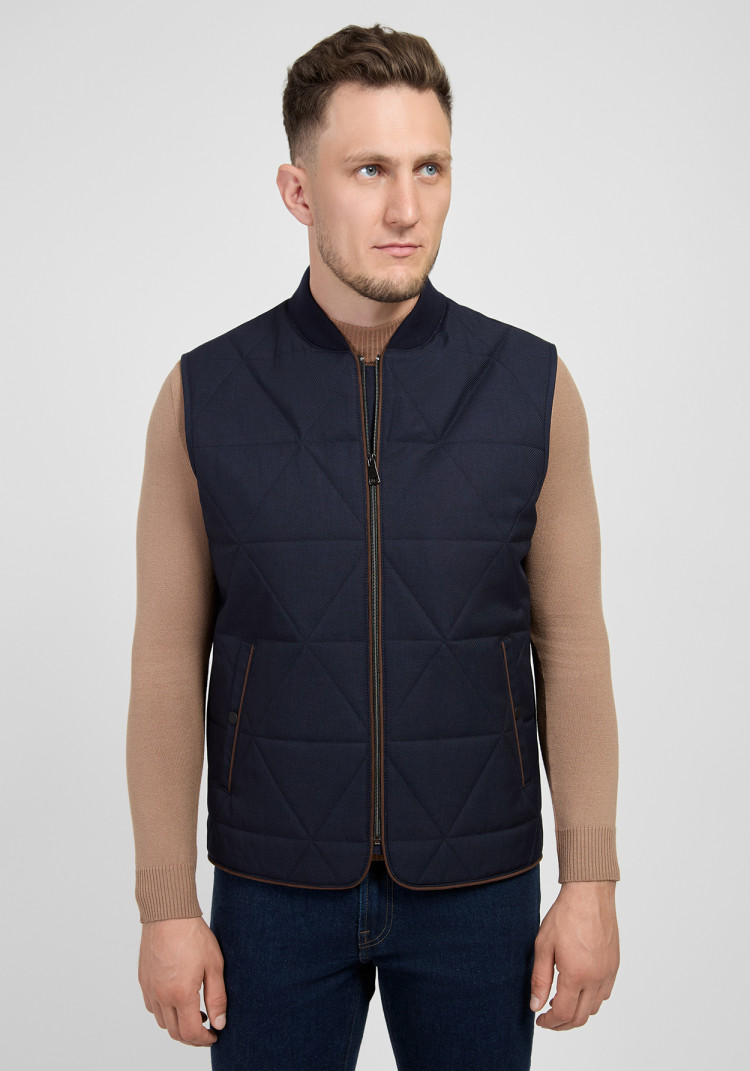 КЛАСИЧНИЙ ЧОЛОВІЧИЙ ЖИЛЕТ ТЕМНО-СИНІЙ