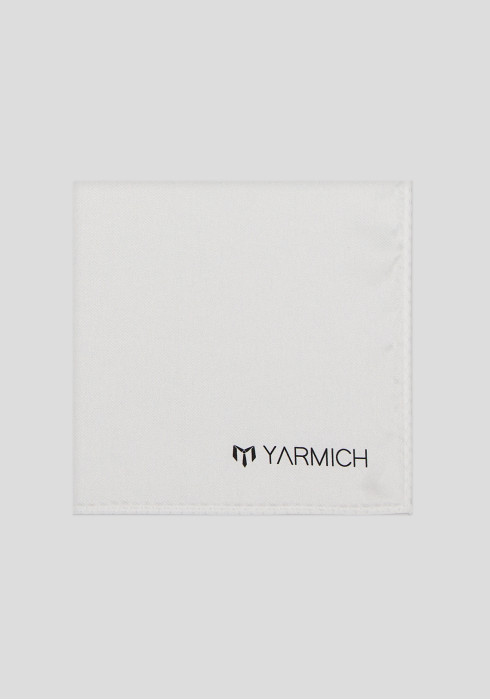 КЛАСИЧНА ЧОЛОВІЧА ХУСТИНКА БІЛА ШОВКОВА 