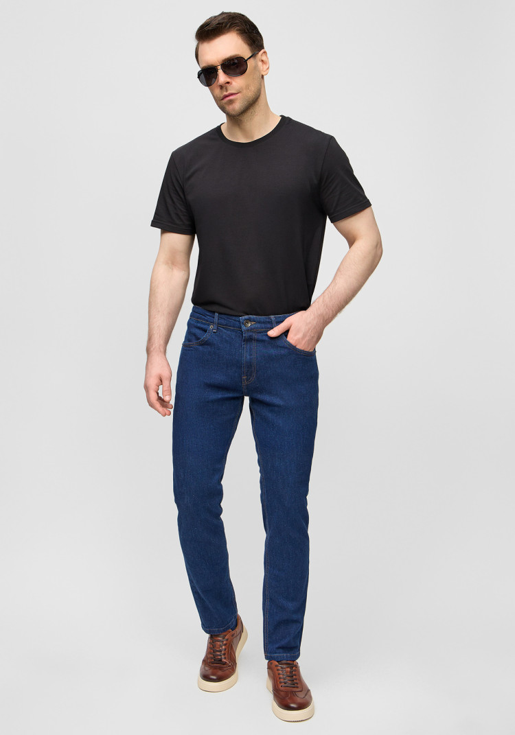 ЧОЛОВІЧІ ДЖИНСИ ТЕМНО-СИНІ REGULAR FIT, Фото 1