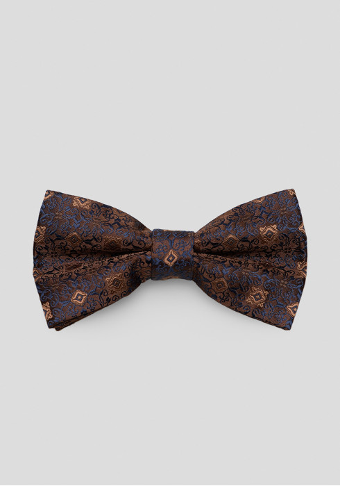 КЛАССИЧЕСКИЙ МУЖСКОЙ КОРИЧНЕВЫЙ ГАЛСТУК-БАБОЧКА В КВАДРАТ