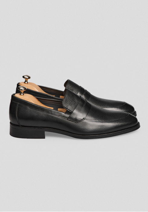 КЛАСИЧНІ ЧОЛОВІЧІ ЛОФЕРИ ПЕННІ ЧОРНІ