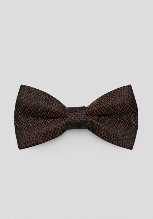 КЛАССИЧЕСКАЯ МУЖСКАЯ БАБОЧКА ТЕМНО-КОРИЧНЕВАЯ ФАКТУРНАЯ