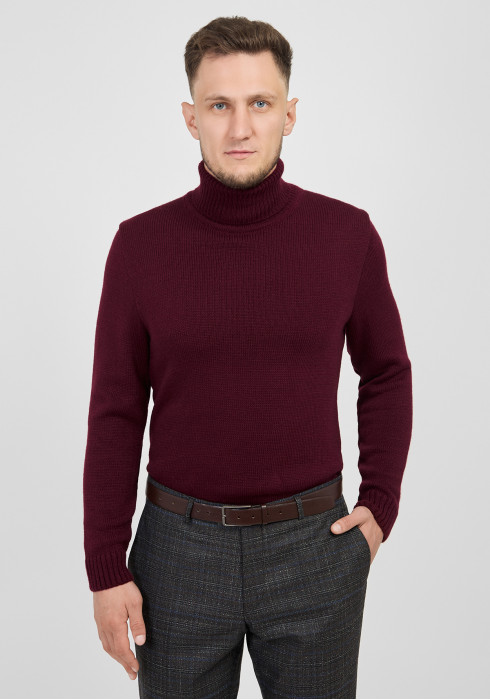 КЛАСИЧНИЙ ЧОЛОВІЧИЙ ГОЛЬФ БОРДОВИЙ