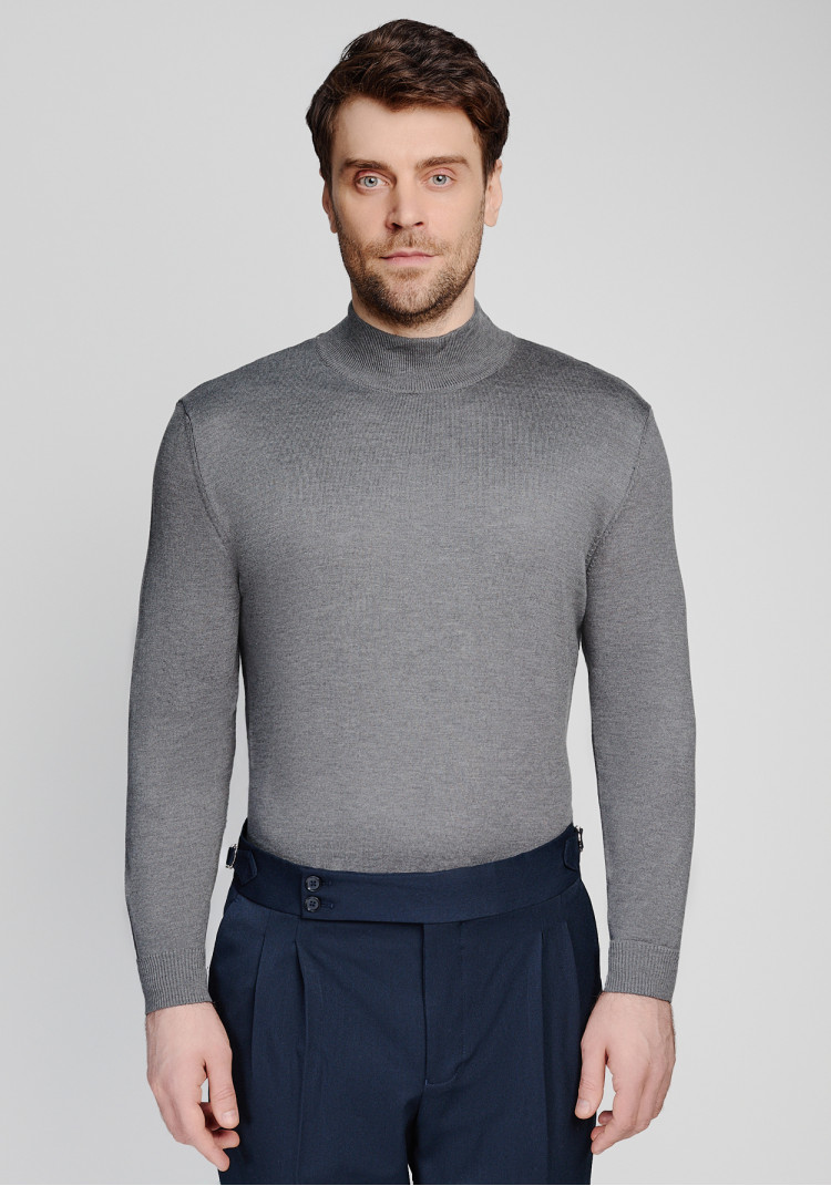 КЛАСИЧНИЙ ЧОЛОВІЧИЙ ГОЛЬФ СІРИЙ