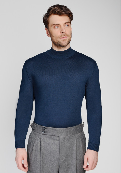 КЛАСИЧНИЙ ЧОЛОВІЧИЙ ГОЛЬФ ТЕМНО-СИНІЙ