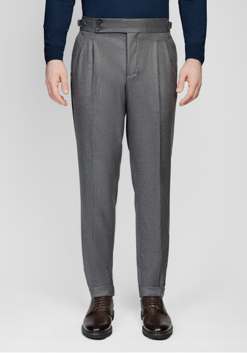 КЛАСИЧНІ ЧОЛОВІЧІ БРЮКИ СІРІ ОДНОТОННІ