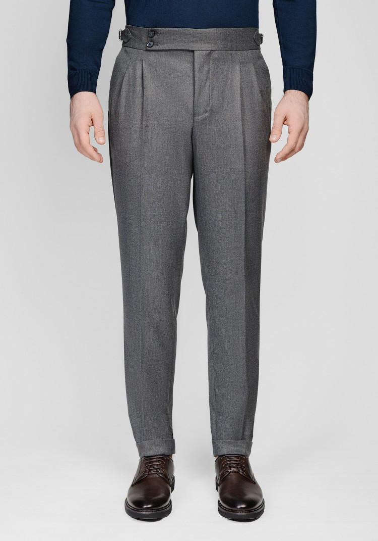 КЛАСИЧНІ ЧОЛОВІЧІ БРЮКИ СІРІ ОДНОТОННІ