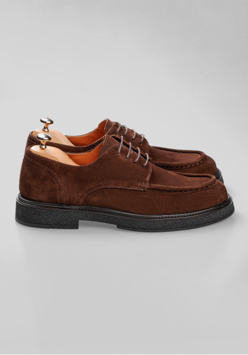 ЧОЛОВІЧІ ДЕРБІ КОРИЧНЕВІ ЗАМШЕВІ