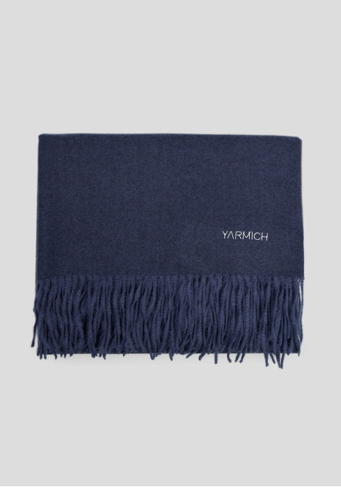ЧОЛОВІЧИЙ ШАРФ ОДНОТОННИЙ ТЕМНО-СИНІЙ