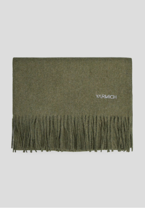 ЧОЛОВІЧИЙ ШАРФ ОДНОТОННИЙ ТЕМНО-ЗЕЛЕНИЙ