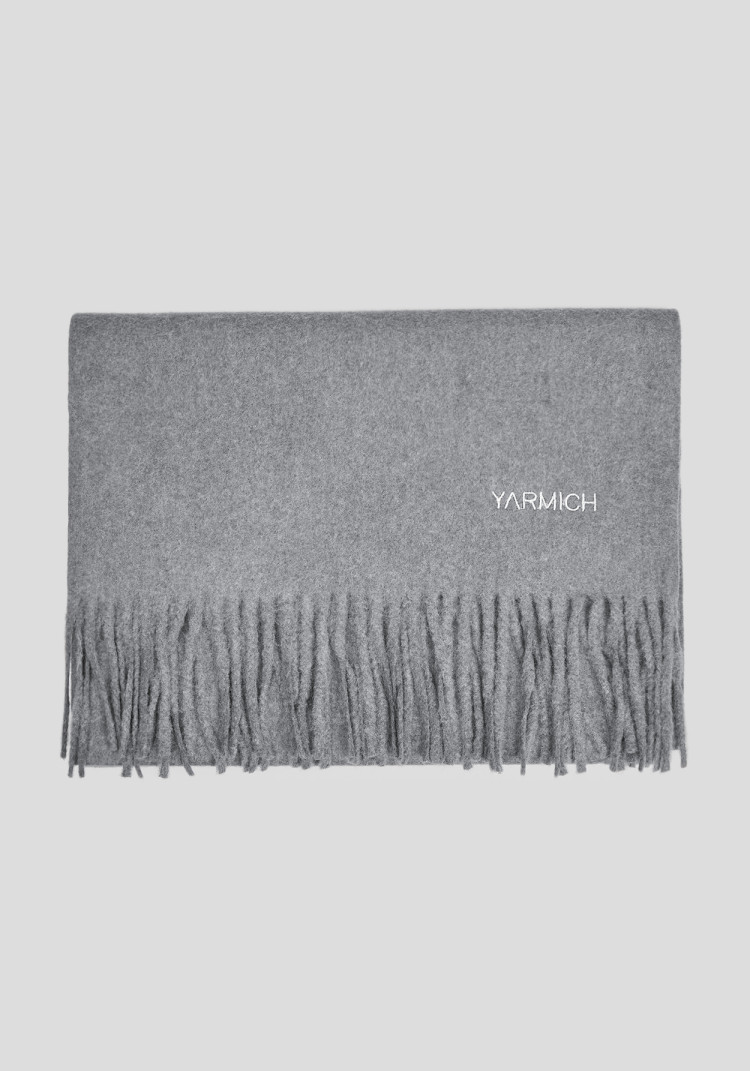 ЧОЛОВІЧИЙ ШАРФ ОДНОТОННИЙ СІРИЙ