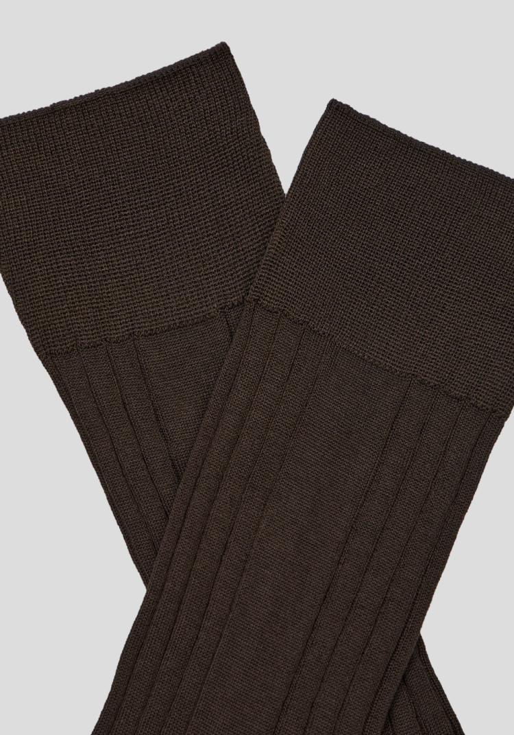 Men's brown striped socks, Photo 2