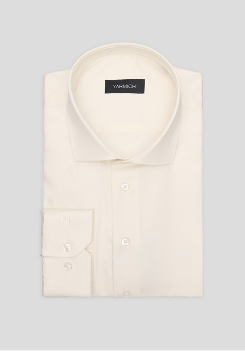 Класична чоловіча сорочка бежева нон-айрон