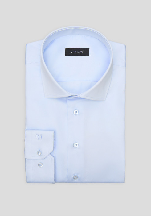 Класична чоловіча сорочка світло-блакитна нон-айрон 